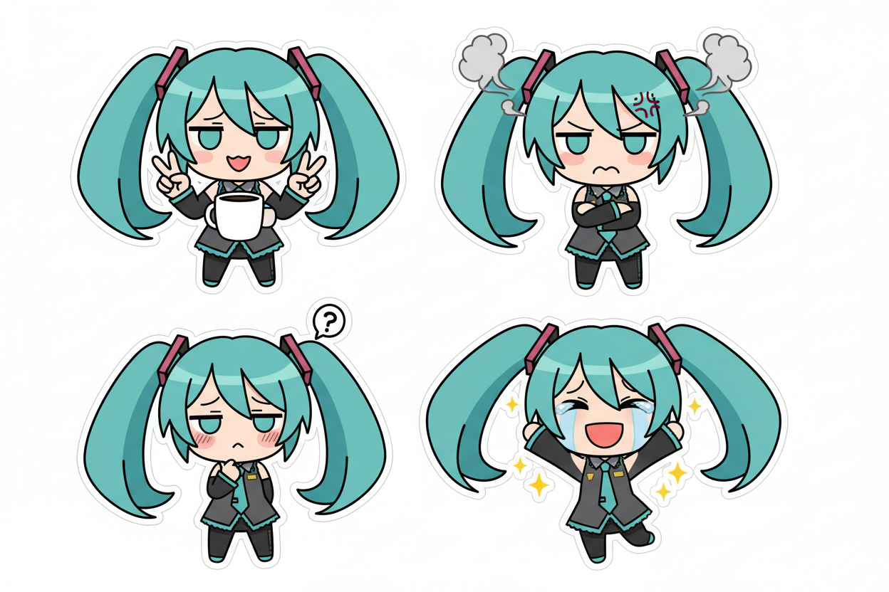 Chibiステッカーシート