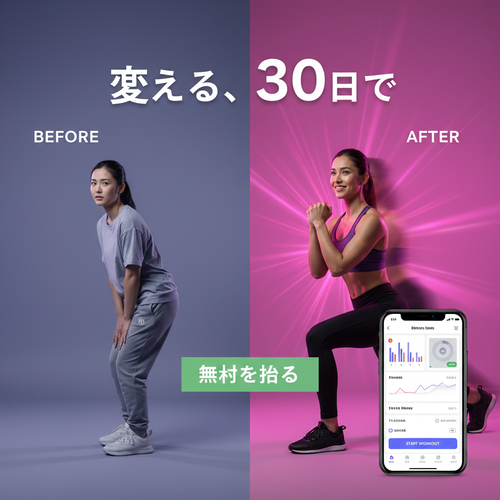 フィットネスアプリ広告