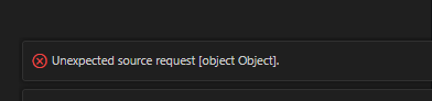 Unexpected source requestエラー