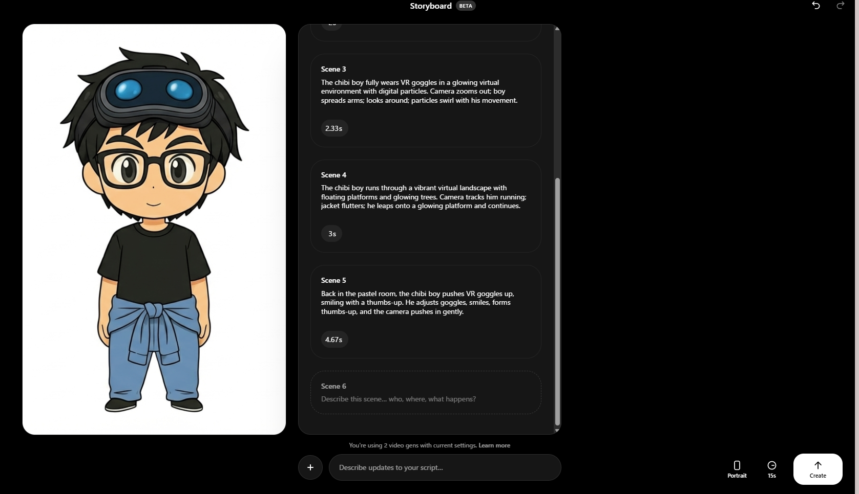 Storyboard UI